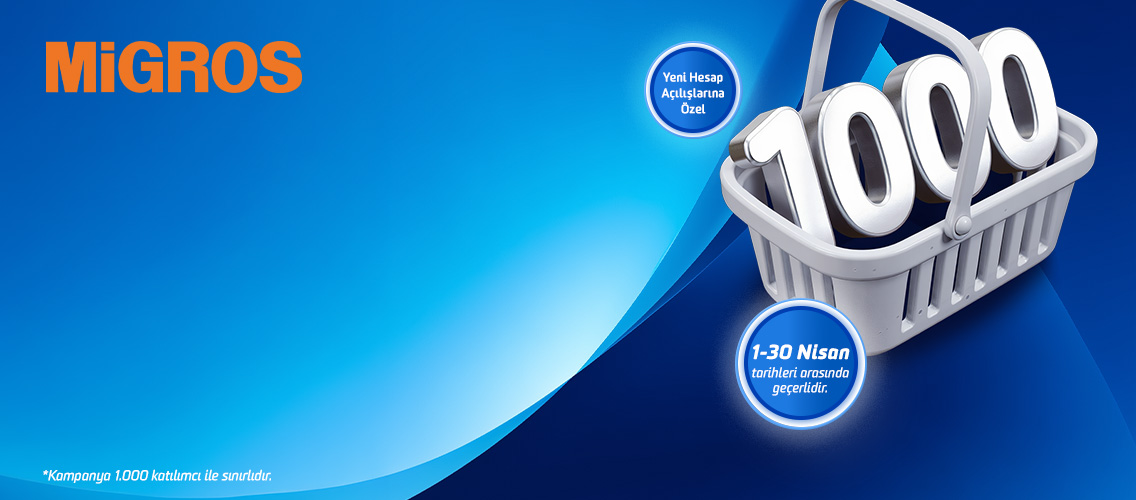 500.000 TL Üzeri Hisse Senedi İşleminde Migros Hediye Çeki Kazan!